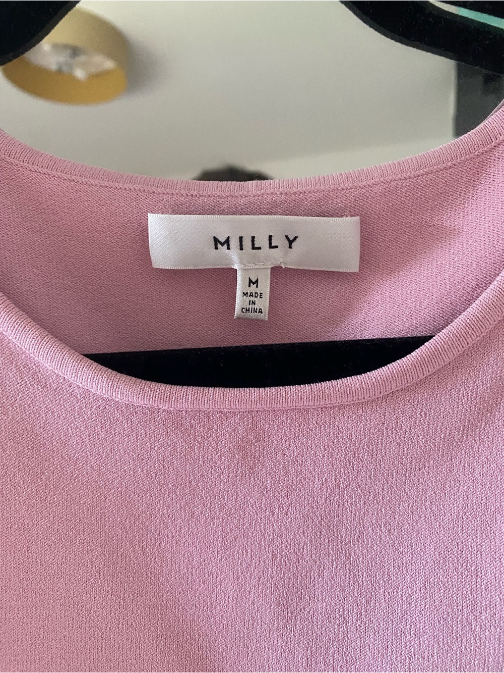 Milly Dusty Pink Cold-Shoulder Ruffle Top - Picture 2 of 4